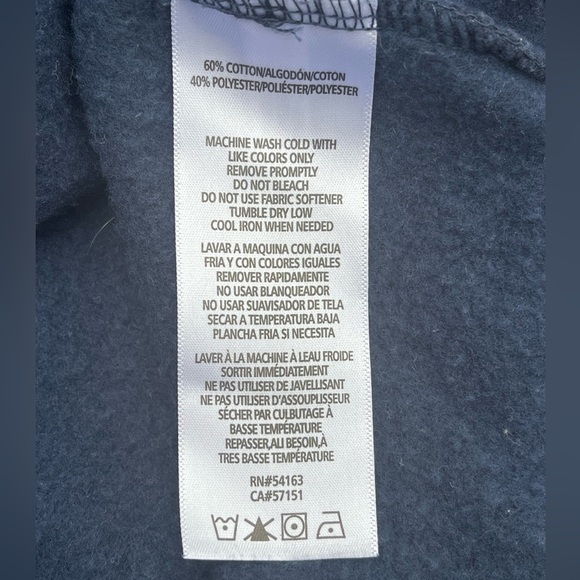 Women’s navy blue Tommy Hilfiger crew neck sweatshirt with raised logo size L - Picture 8 of 10